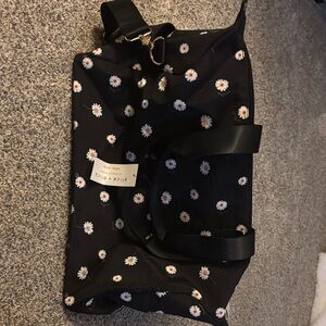 Alice + Olivia Black Floral Duffel Bag